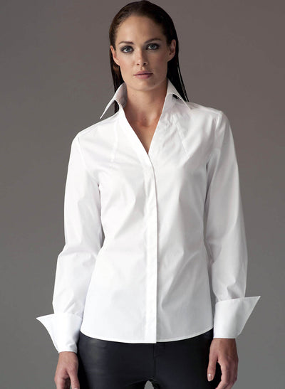 Women's Work Shirt, Women's Shirt, Women's Long Sleeve Shirt, Women's Button Down, Women's White Shirt, Women's Collar Shirt