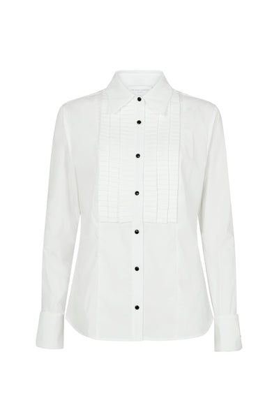 Antoinette Pleated Tuxedo Shirt