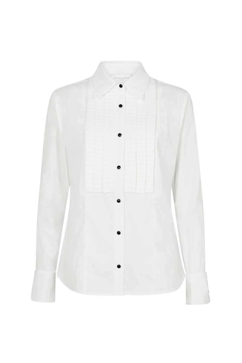 Antoinette Pleated Tuxedo Shirt