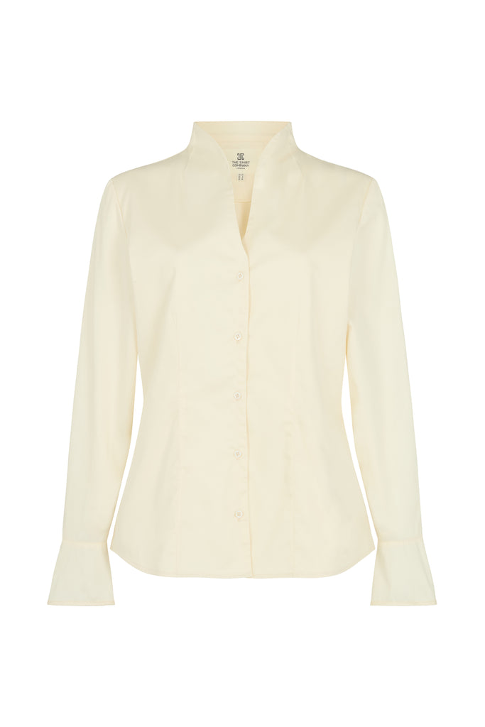 ARIA TULIP Cream Cotton Sateen