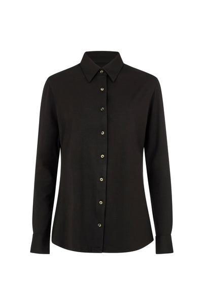 Cassia Black Everyday Classic Jersey Shirt
