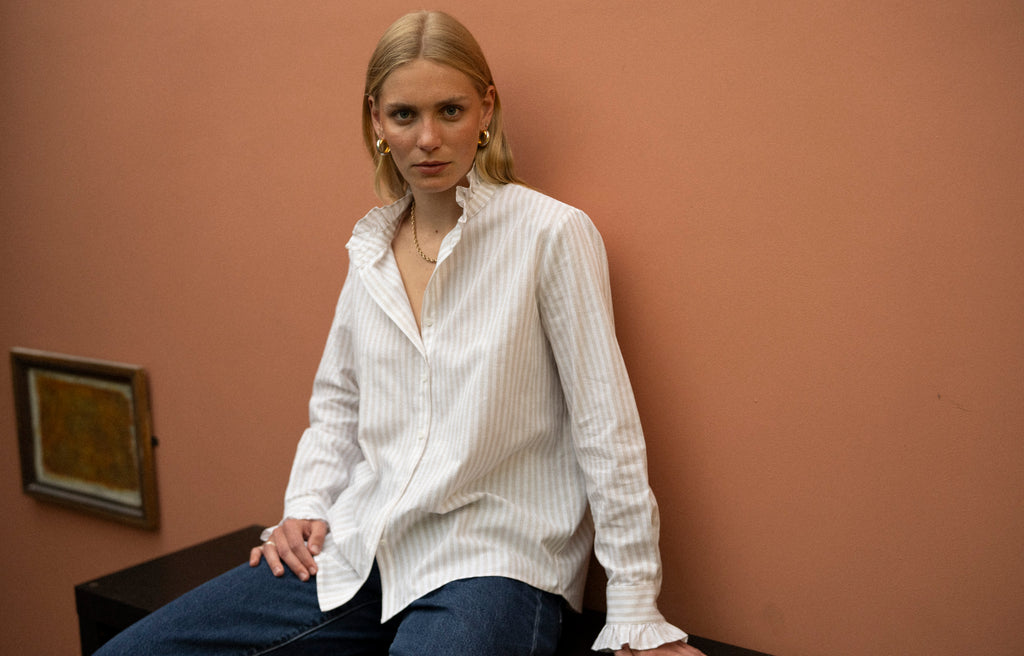 CATALINA Light Stripe Cotton Linen