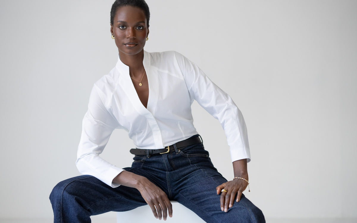 The Shirt Company CORDELIA - THE TAILORED - White, Cotton Poplin