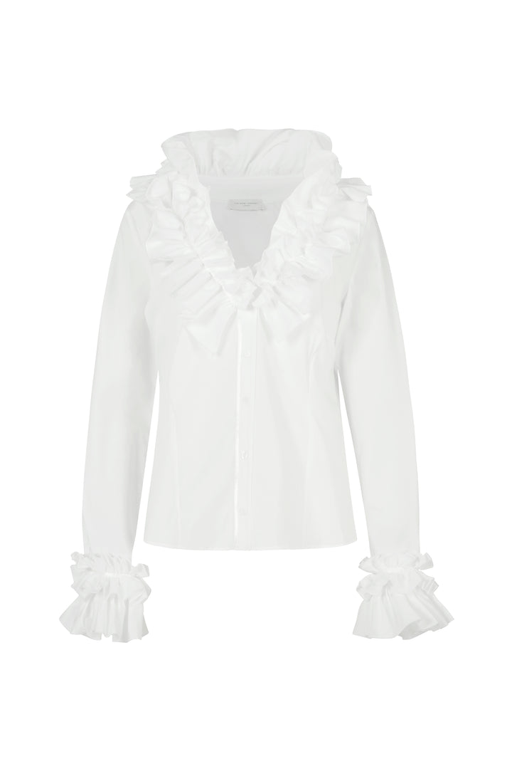 Women's Evening Shirt with Frill Collar & Cuffs | The Shirt Company