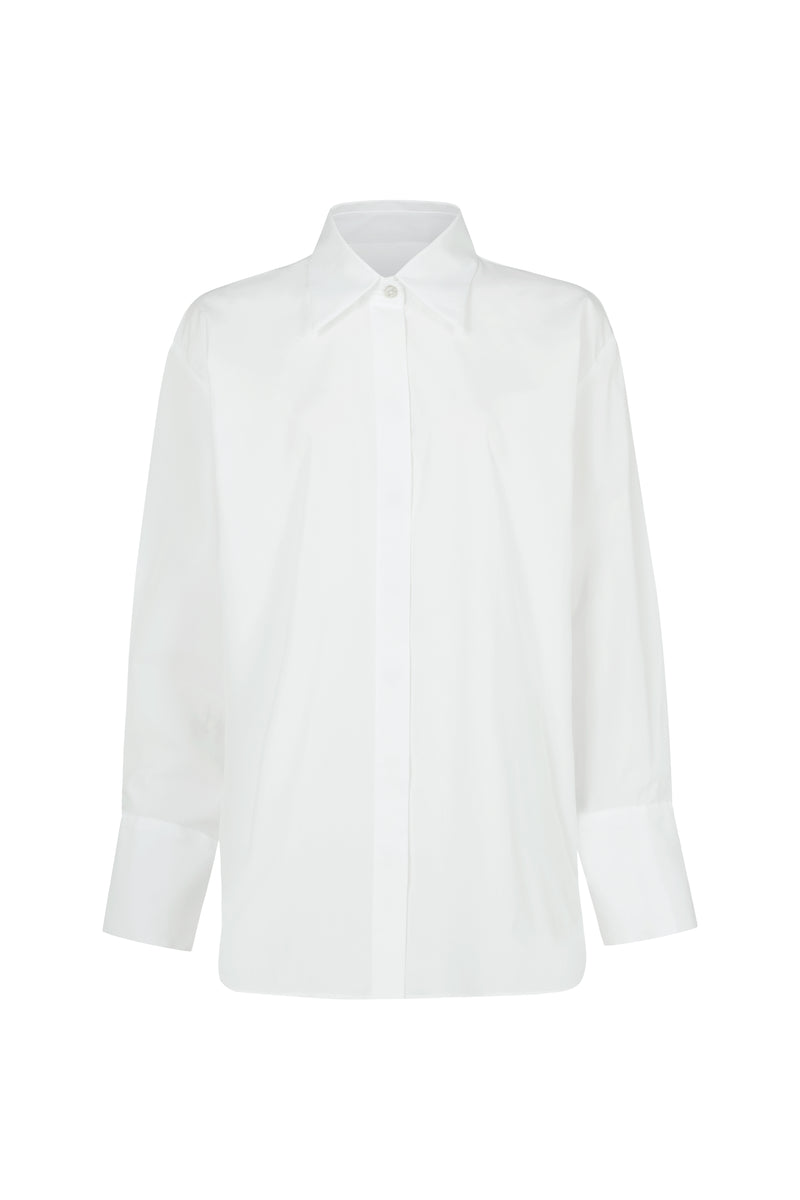 Paris "The French Girl" White Oversized Cotton Shirt