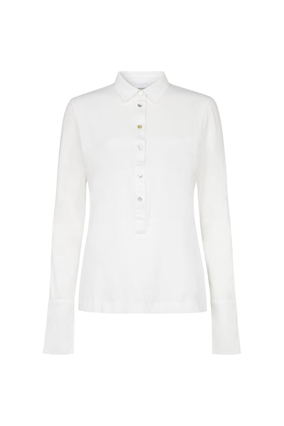 Patricia White Jersey Cotton Shirt