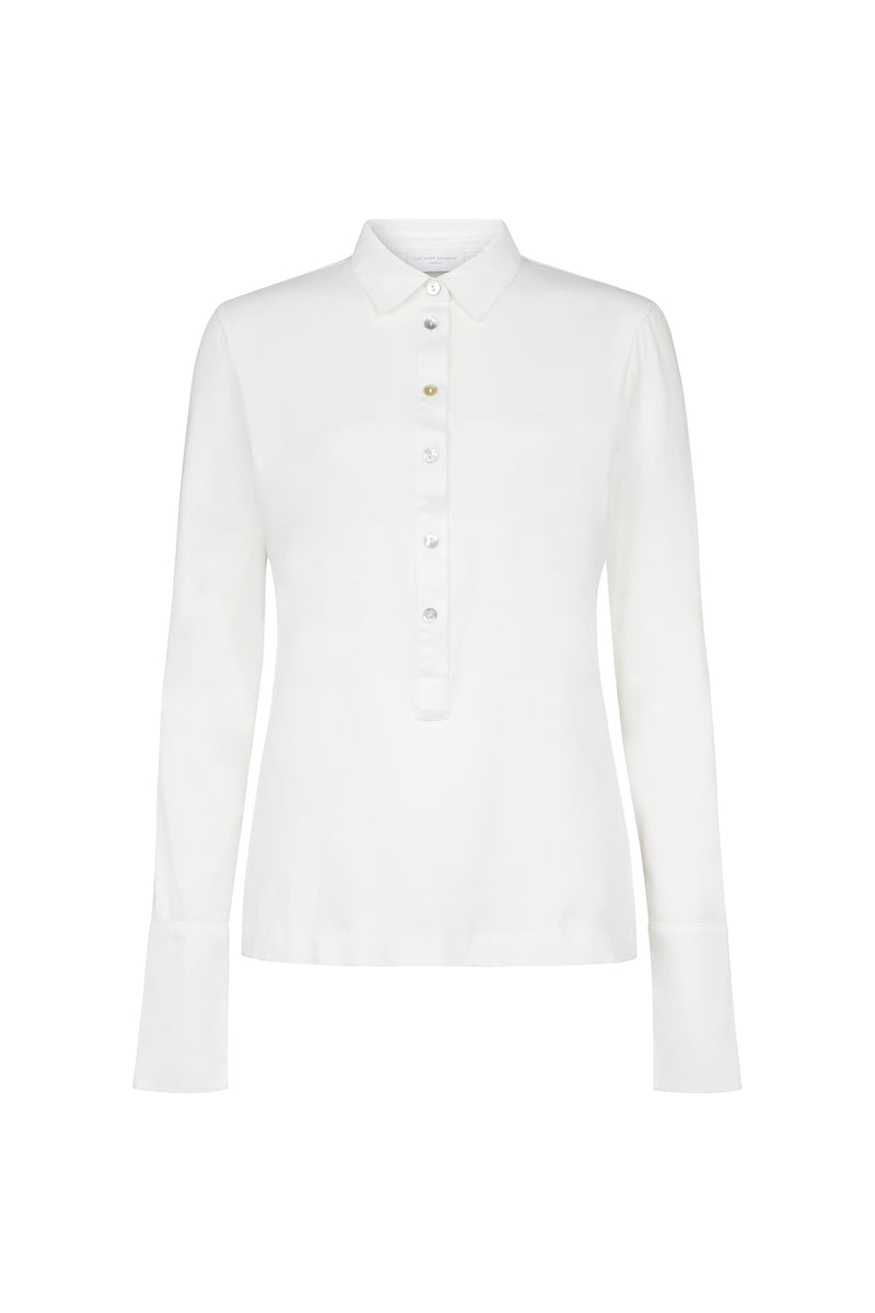 Patricia White Jersey Cotton Shirt