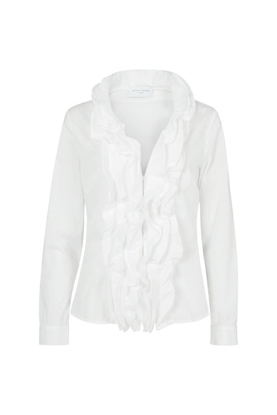 Venice Ruffle Front Long Sleeved Shirt