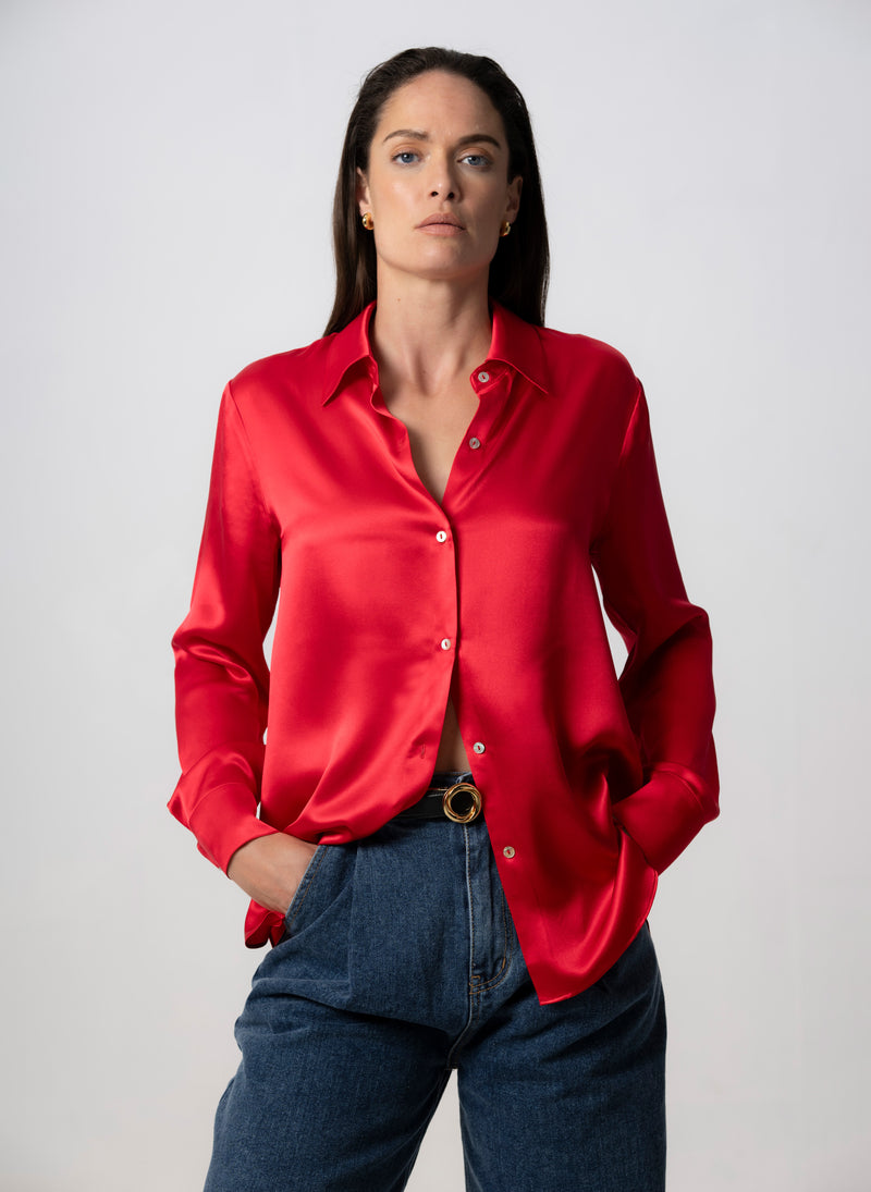 ALICE RED ULTIMATE CLASSIC SILK BLOUSE The Shirt Company
