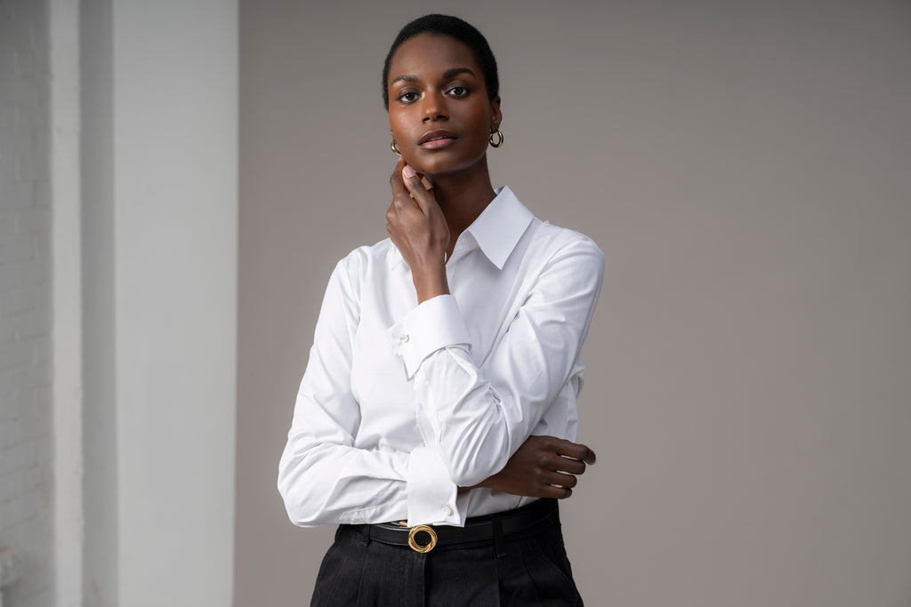 Cameron Regular Fit Classic Double Cuffs Cotton Poplin