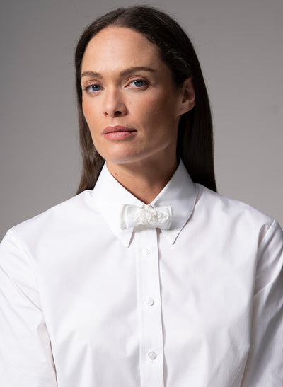 Coco White Bowtie