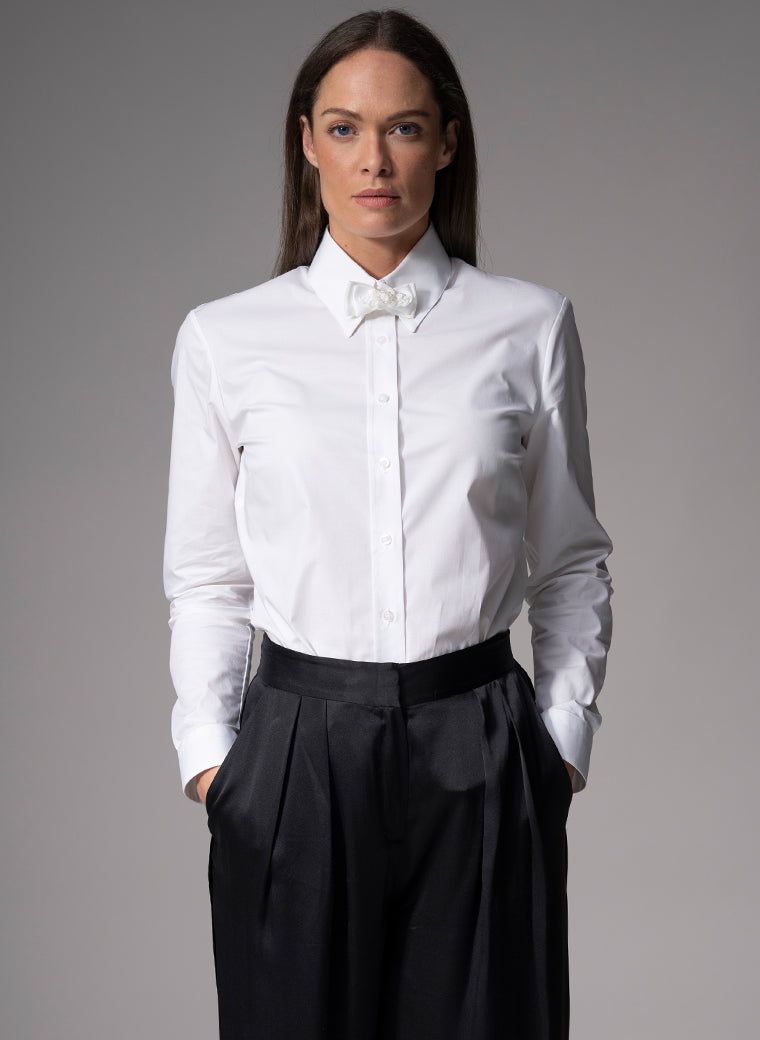 Coco White Bowtie