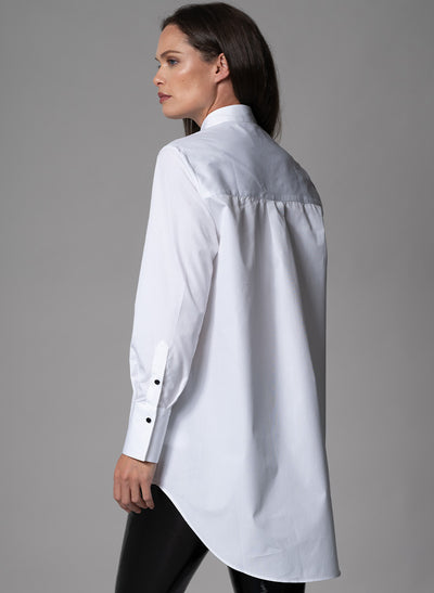 MISTER DARCY OVERSIZED BOYFRIEND SHIRT IN CRISP COTTON POPLIN