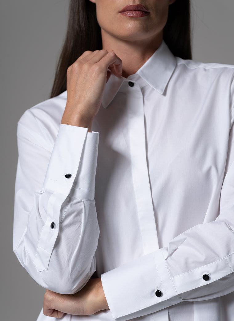 MISTER DARCY OVERSIZED BOYFRIEND SHIRT IN CRISP COTTON POPLIN