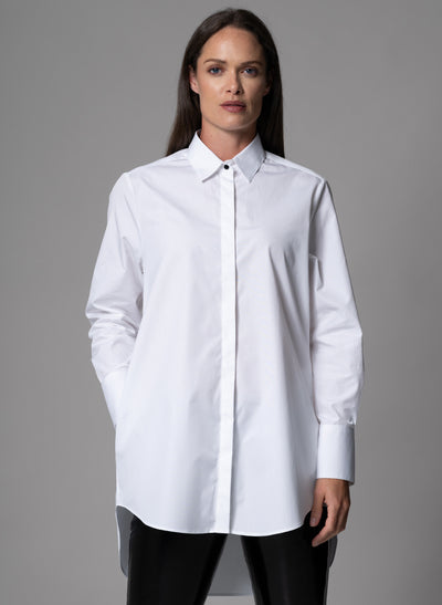 MISTER DARCY OVERSIZED BOYFRIEND SHIRT IN CRISP COTTON POPLIN