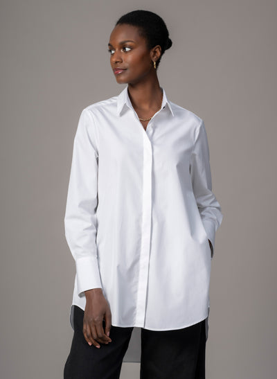 Mister Darcy "The Husband" White Shirt in Crisp Cotton Poplin