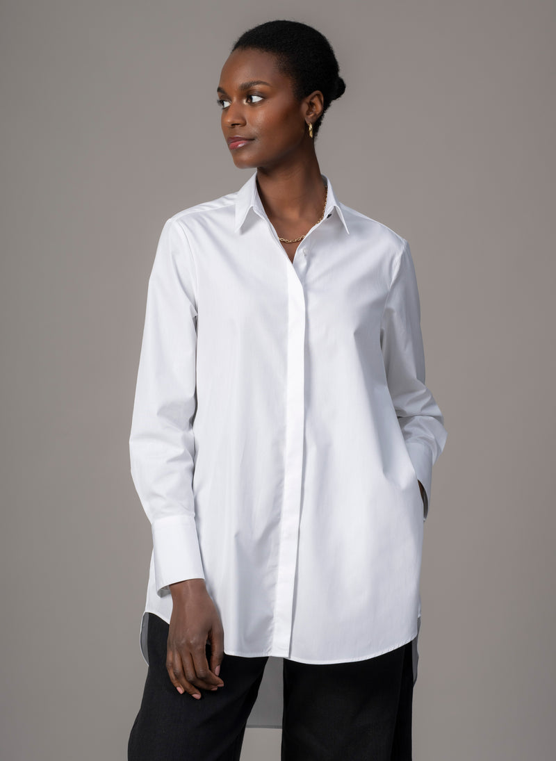 Mister Darcy "The Husband" White Shirt in Crisp Cotton Poplin