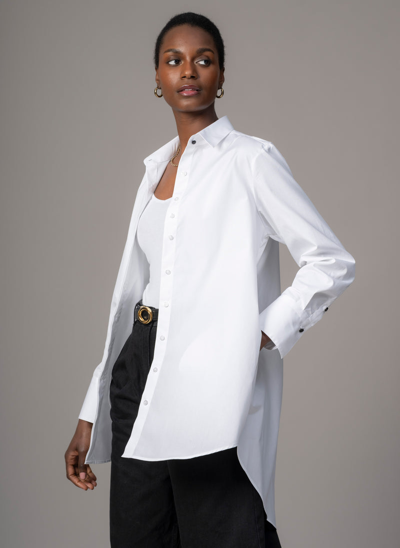 Mister Darcy "The Husband" White Shirt in Crisp Cotton Poplin