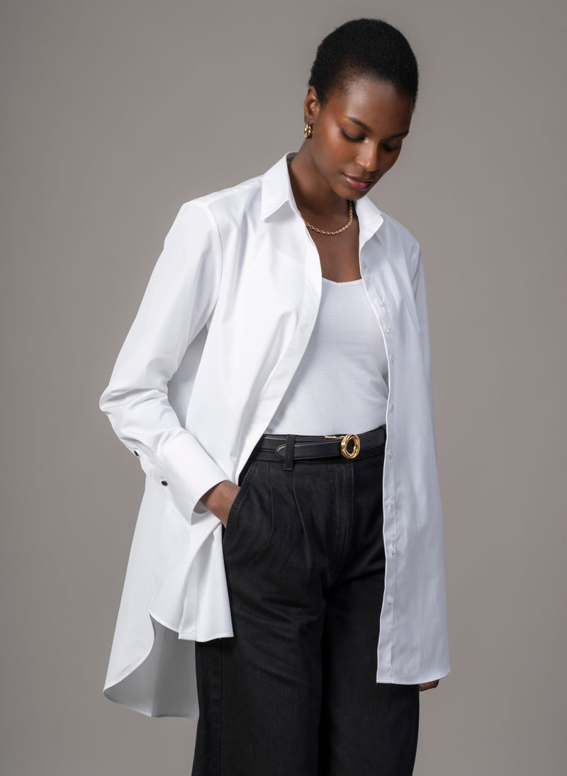 Mister Darcy "The Husband" White Shirt in Crisp Cotton Poplin