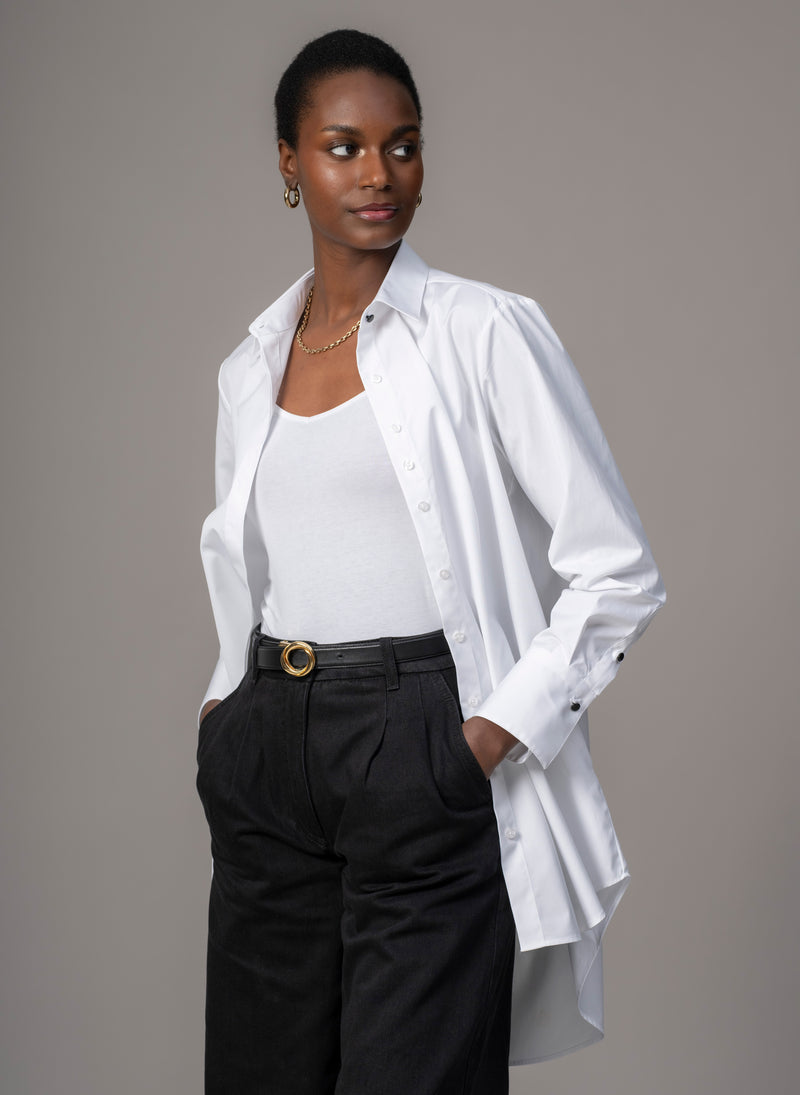 Mister Darcy "The Husband" White Shirt in Crisp Cotton Poplin