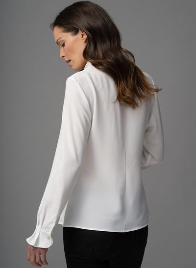 CAROLINA IVORY MINIMALIST BLOUSE