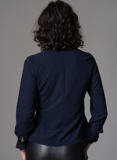 CAROLINA NAVY MINIMALIST BLOUSE