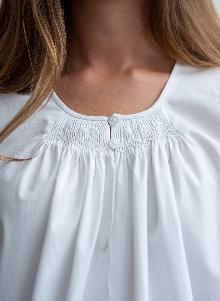 CATRINE EMBROIDERED COTTON BOHO RANGE SHIRT
