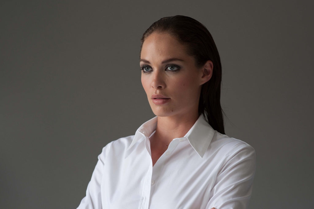 COLLEEN CLASSIC White Cotton Poplin