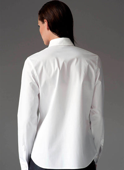 COLLEEN BASIC WHITE EASY FIT COTTON SHIRT