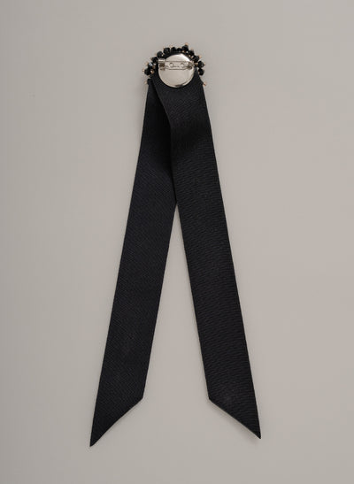 DASHA BLACK JEWEL BOWKNOT