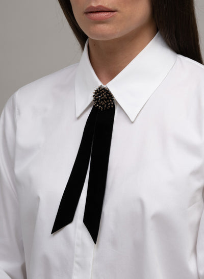 DASHA BLACK JEWEL BOWKNOT