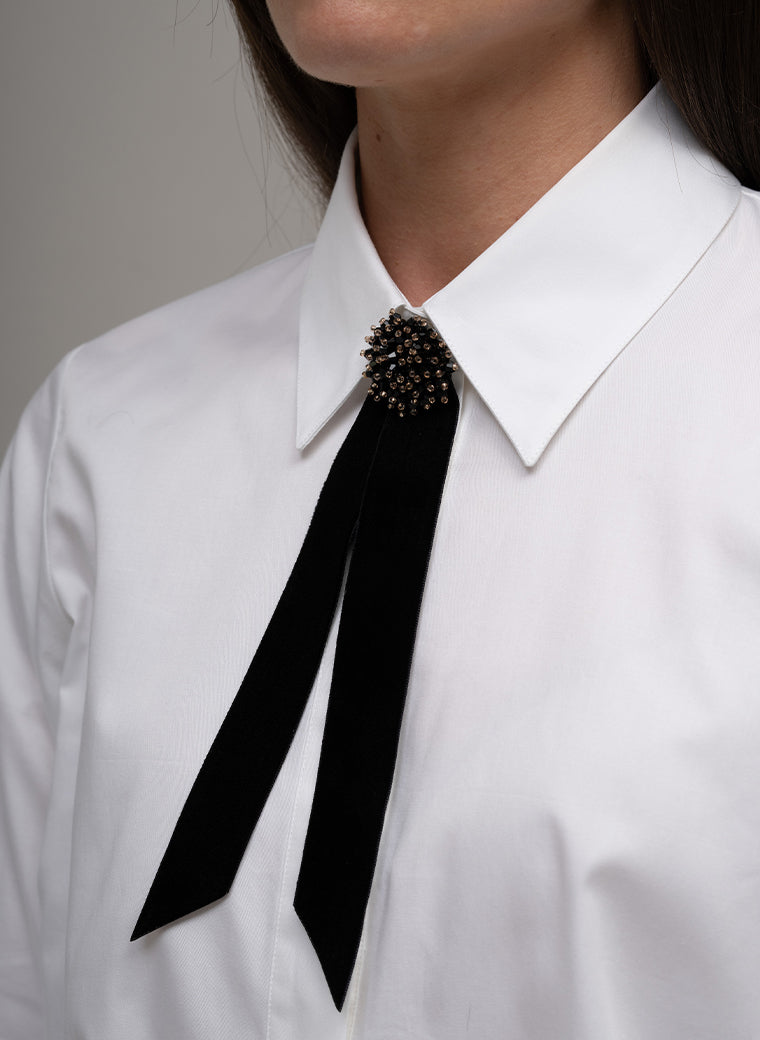 DASHA BLACK JEWEL BOWKNOT