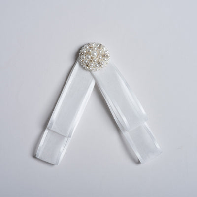 Fifi White Pearl Bowknot