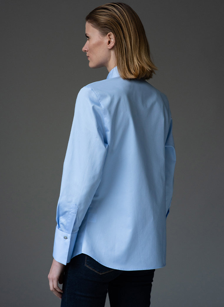 GERRY LIGHT BLUE MINIMALIST ORGANIC COTTON SHIRT