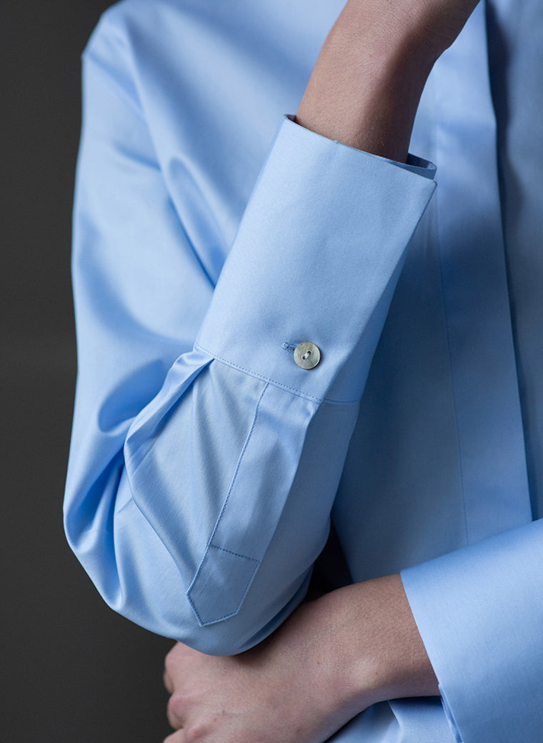 GERRY LIGHT BLUE MINIMALIST ORGANIC COTTON SHIRT