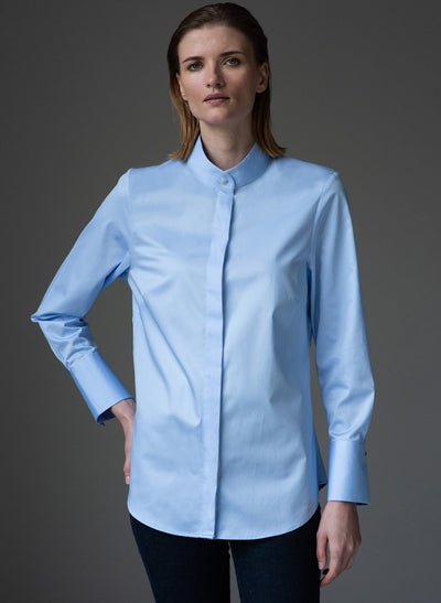 GERRY LIGHT BLUE MINIMALIST ORGANIC COTTON SHIRT