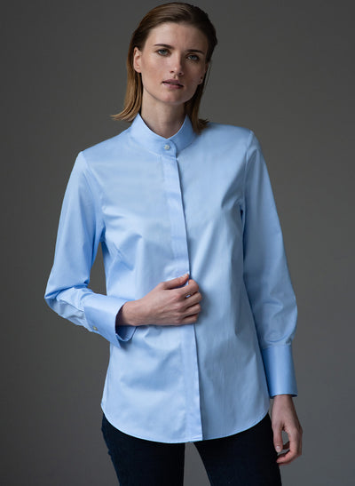 GERRY LIGHT BLUE MINIMALIST ORGANIC COTTON SHIRT