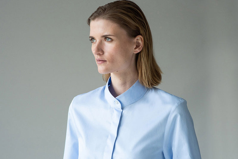 GERRY LIGHT BLUE MINIMALIST ORGANIC COTTON SHIRT