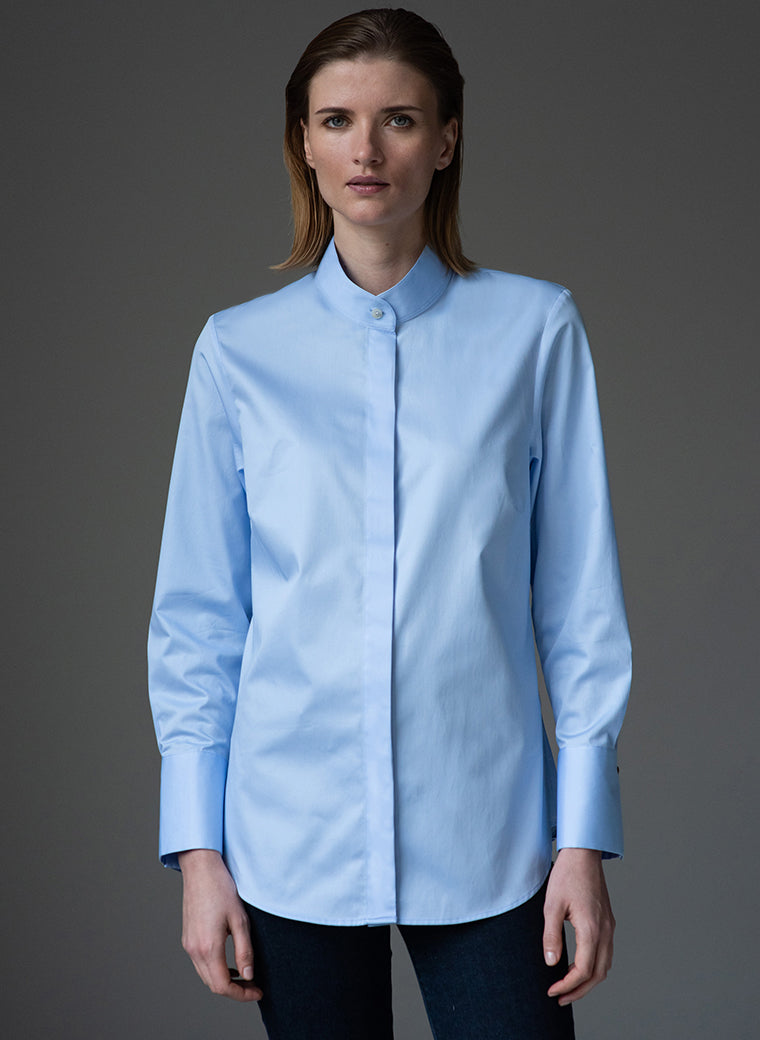 GERRY LIGHT BLUE MINIMALIST ORGANIC COTTON SHIRT