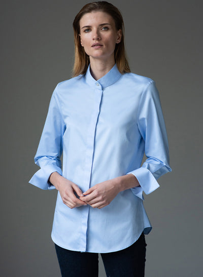 GERRY LIGHT BLUE MINIMALIST ORGANIC COTTON SHIRT