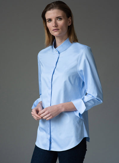 GERRY LIGHT BLUE MINIMALIST ORGANIC COTTON SHIRT