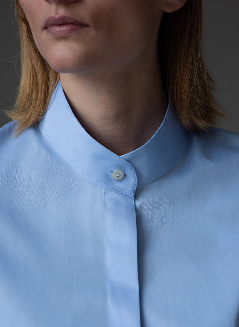 GERRY LIGHT BLUE MINIMALIST ORGANIC COTTON SHIRT