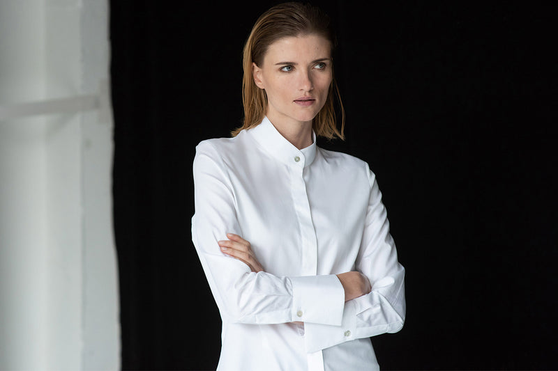 GERRY WHITE MINIMALIST ORGANIC COTTON SHIRT