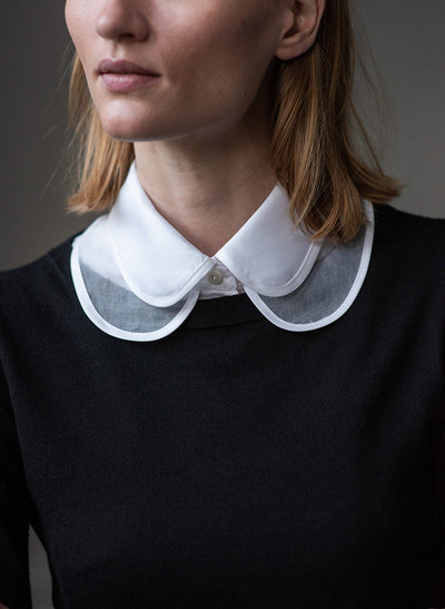 JANUARY DOUBLE COLLAR MOCK SHIRT