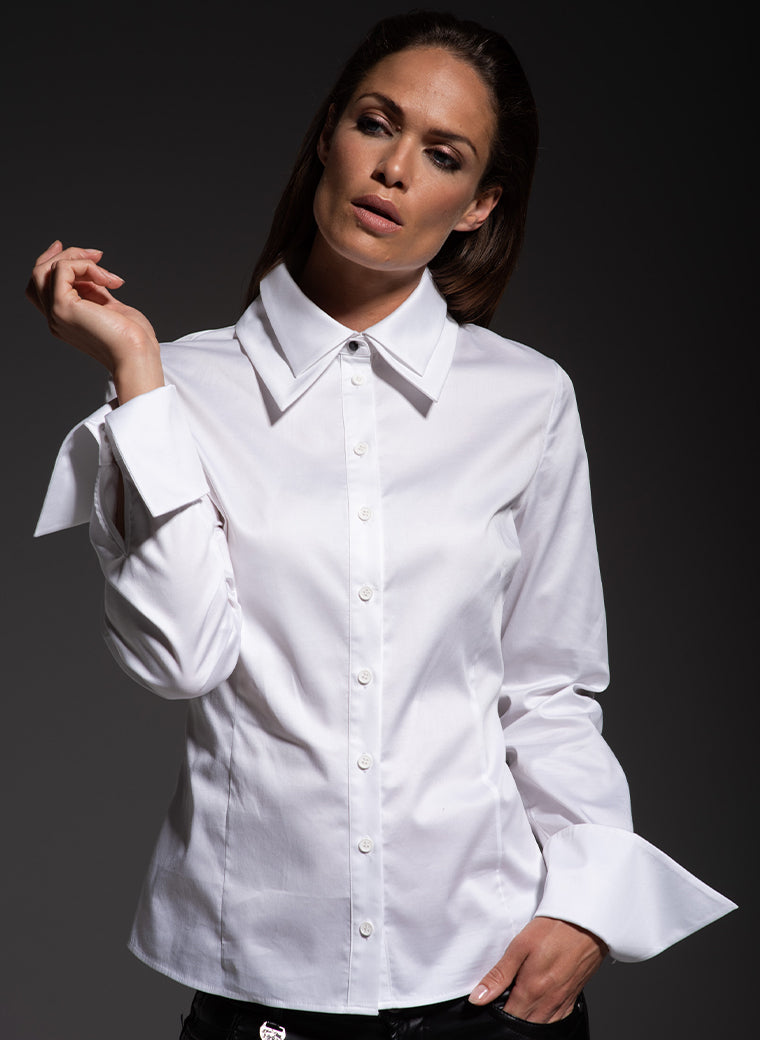 KARTER DOUBLE COLLAR TUXEDO COTTON SHIRT