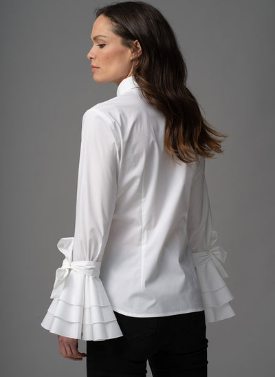 MAGNOLIA STATEMENT CUFF TAILORED COCKTAIL SHIRT