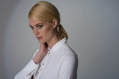 PATRICIA WHITE JERSEY COTTON SHIRT