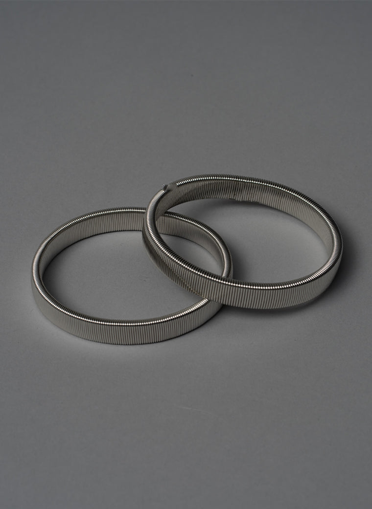 Rollie Silver Sleeve Bands