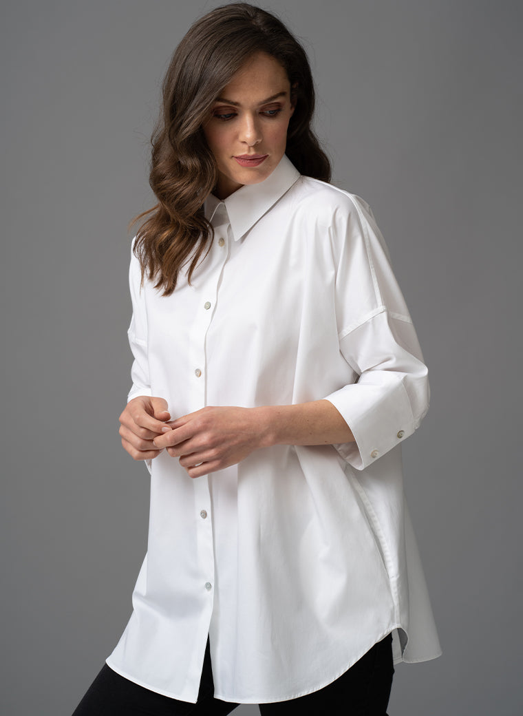 URSULA OVERSIZED ORGANIC COTTON SHIRT